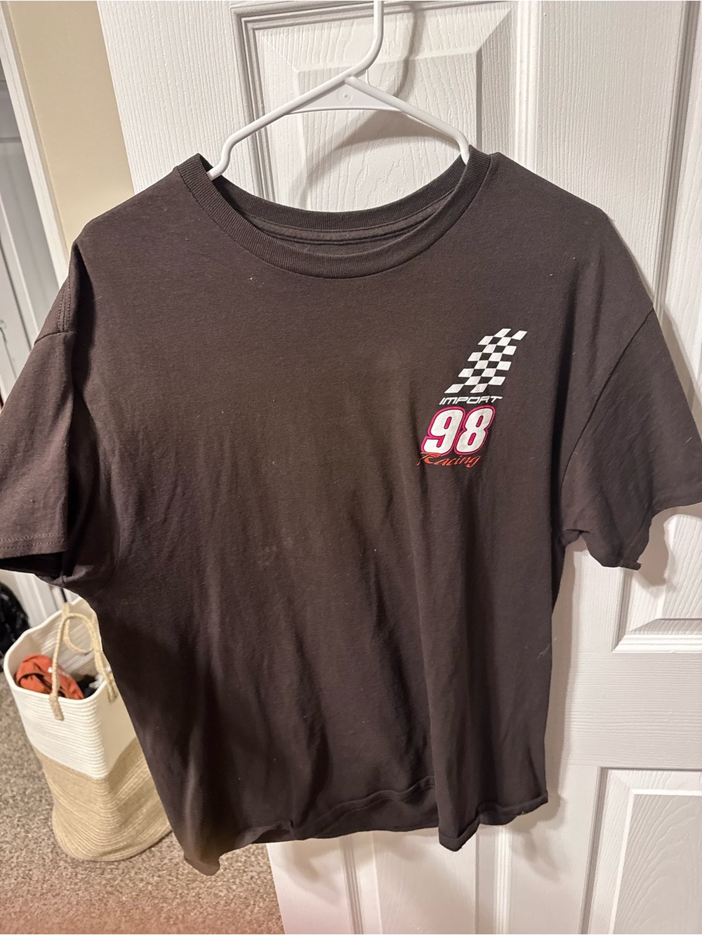 RSQ Black Racing Graphic Short Sleeve Tee